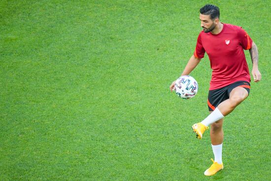 Футбол. ЧЕ-2020. Тренировка сборной Турции