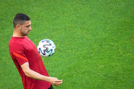 Футбол. ЧЕ-2020. Тренировка сборной Турции