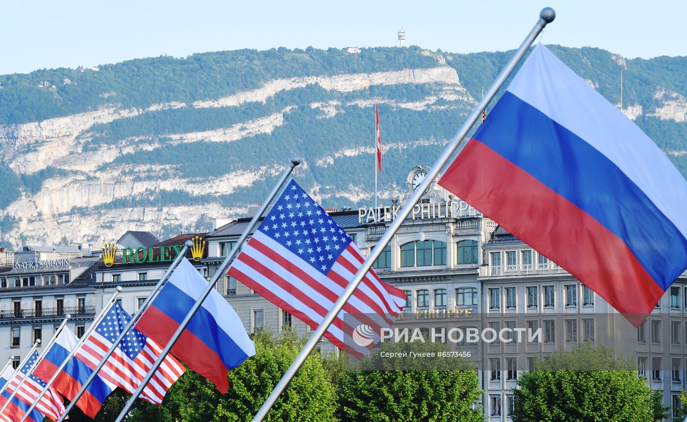 Женева в преддверии саммита президента России В. Путина и президента США Дж. Байдена