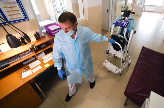 Открытие ковидного госпиталя в Уссурийске