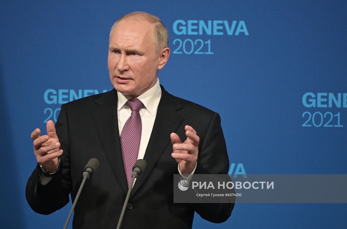 Встреча президентов России и США В. Путина и Дж. Байдена в Женеве