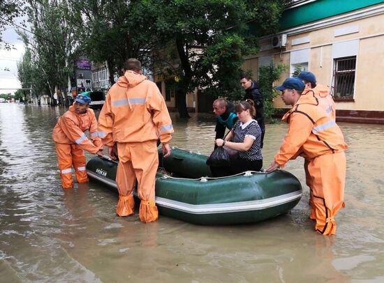Подтопления в Керчи из-за ливней