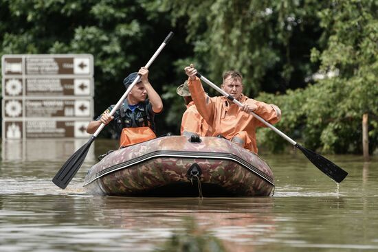 Подтопления в Керчи из-за ливней