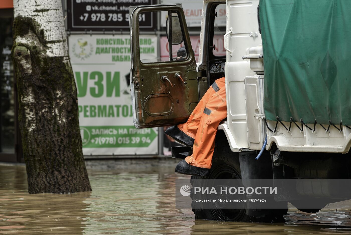 Подтопления в Керчи из-за ливней