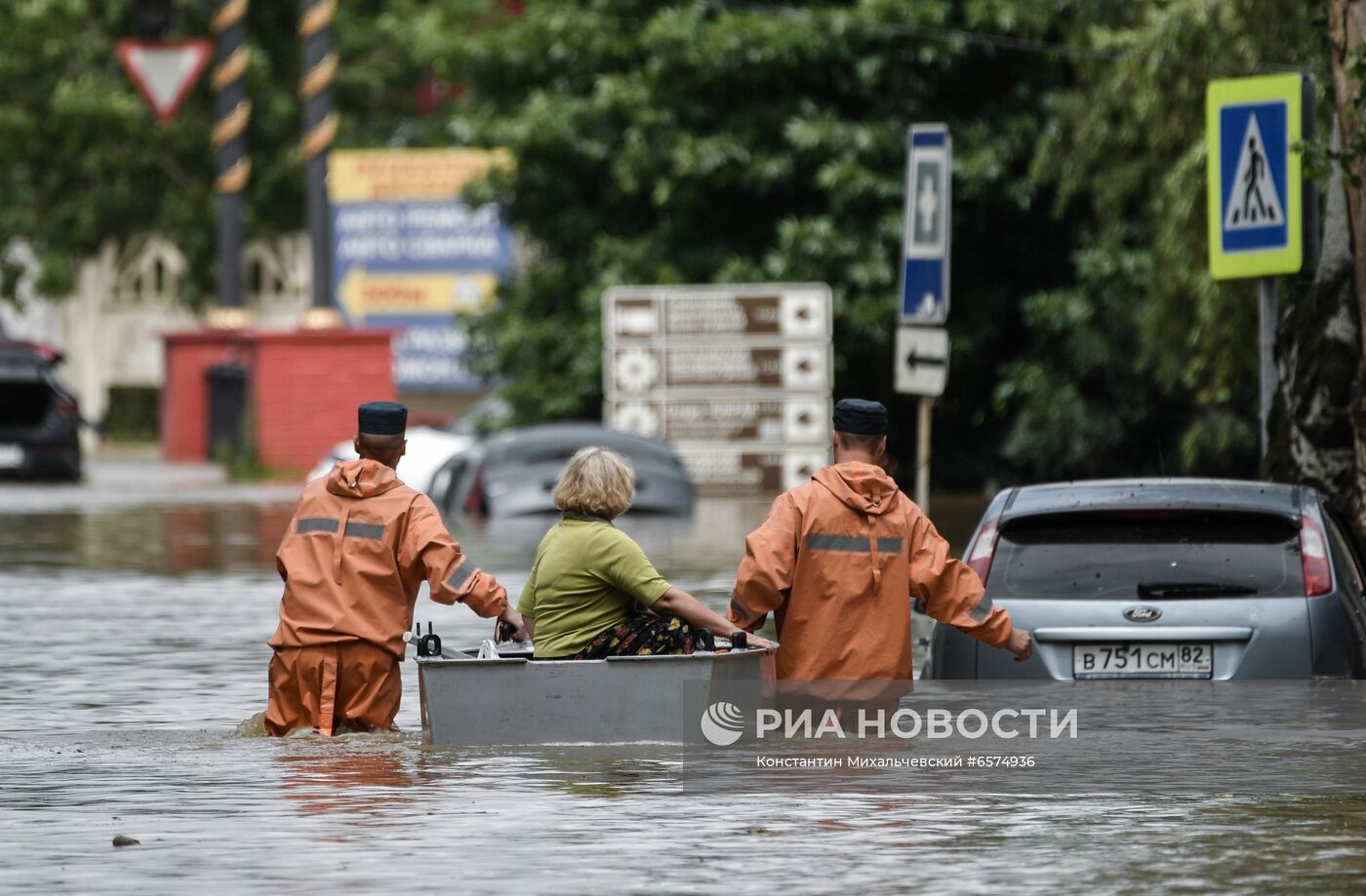 Подтопления в Керчи из-за ливней