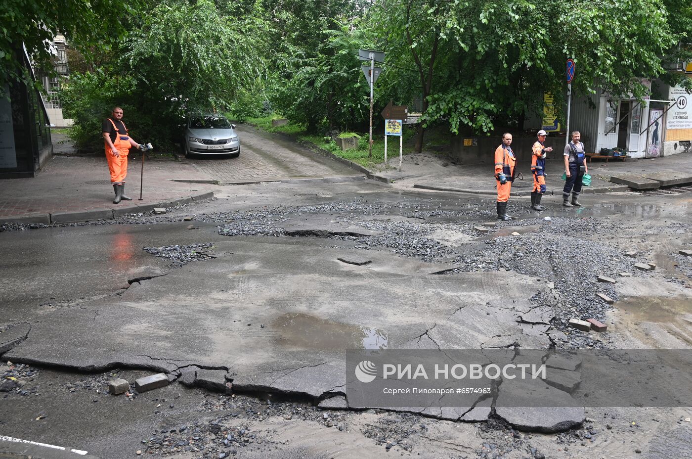 Последствия ливней в Ростове-на-Дону