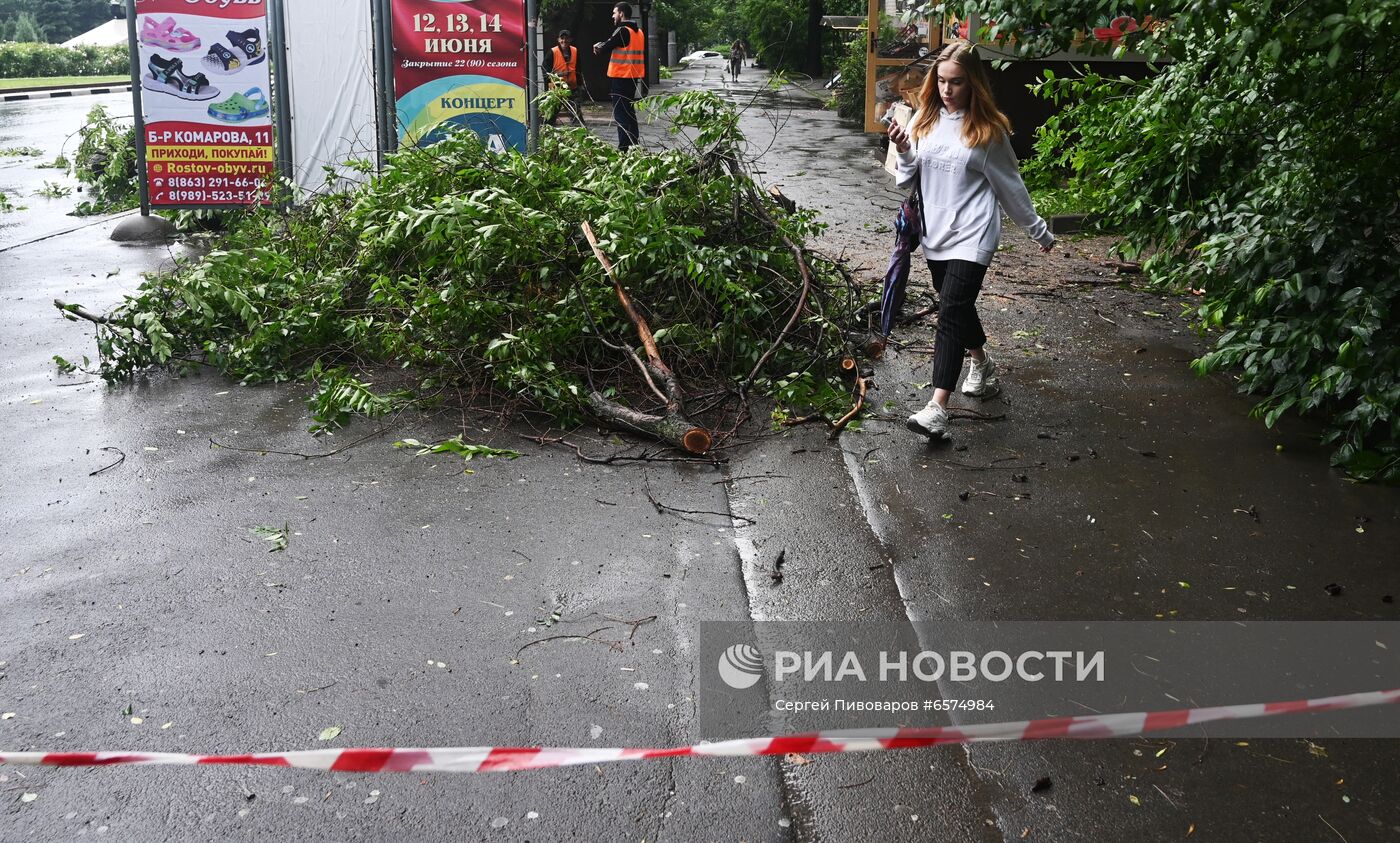 Последствия ливней в Ростове-на-Дону