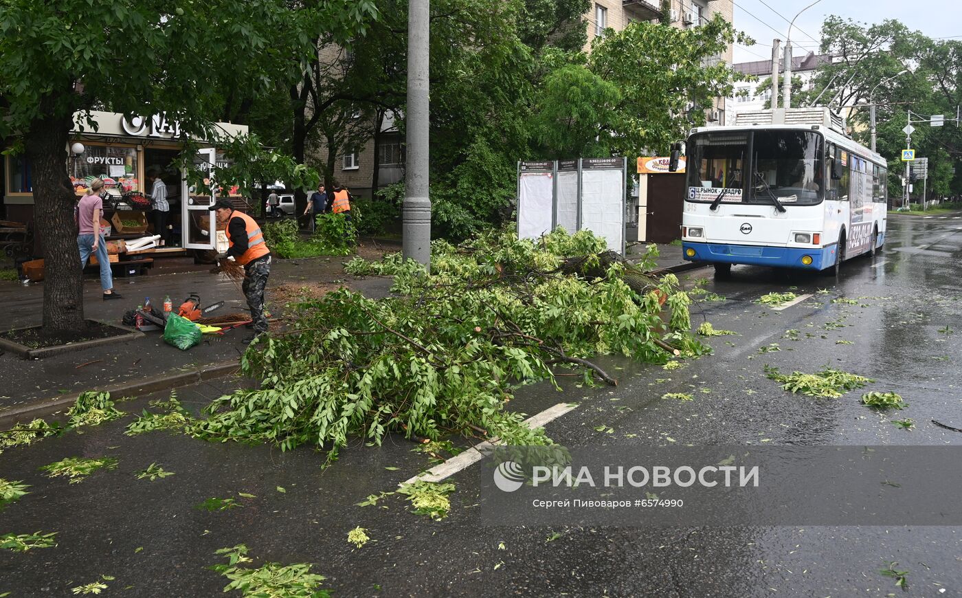 Последствия ливней в Ростове-на-Дону