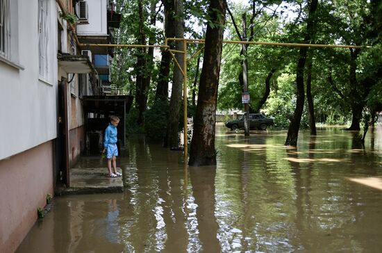 Подтопления в Керчи из-за ливней