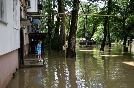 Подтопления в Керчи из-за ливней