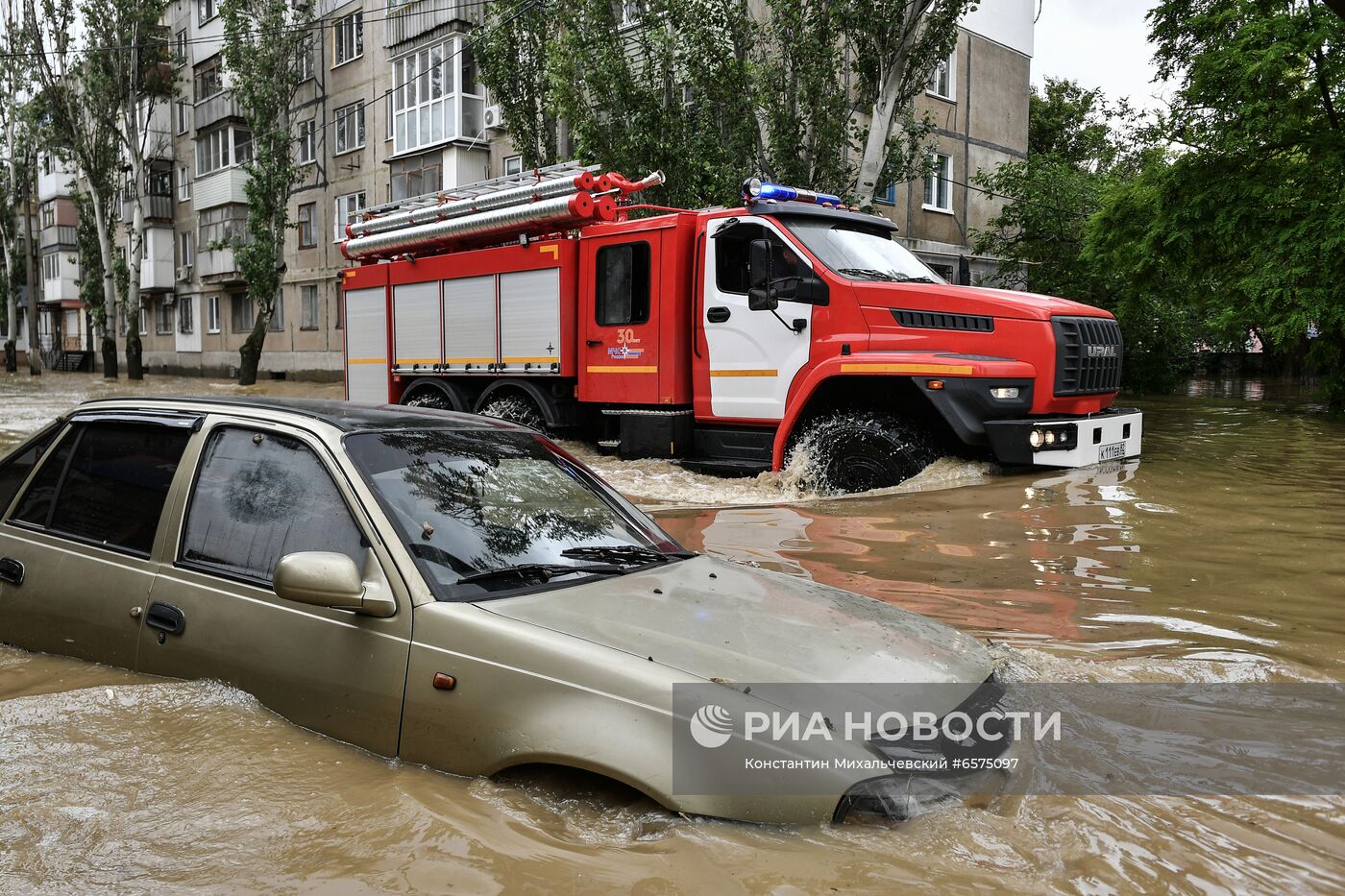 Подтопления в Керчи из-за ливней