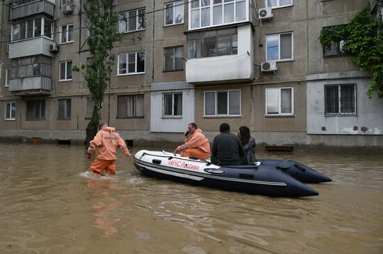 Подтопления в Керчи из-за ливней