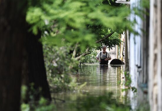 Подтопления в Керчи из-за ливней