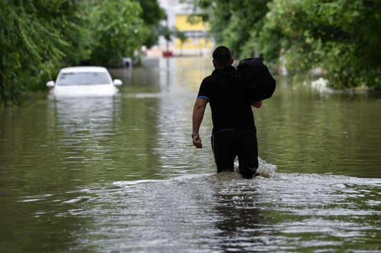 Подтопления в Керчи из-за ливней