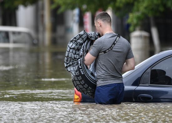 Подтопления в Керчи из-за ливней