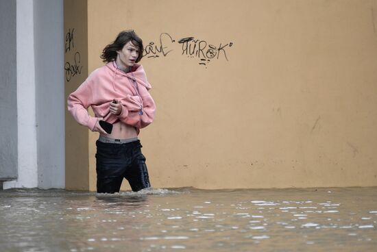 Подтопления в Керчи из-за ливней