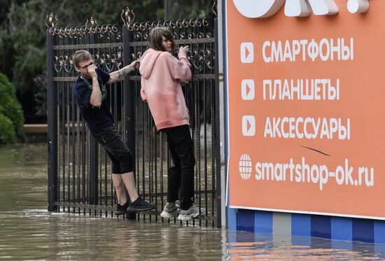 Подтопления в Керчи из-за ливней