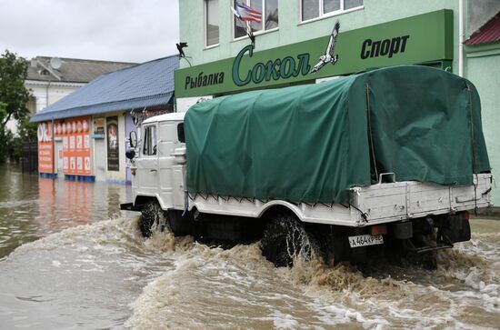 Подтопления в Керчи из-за ливней