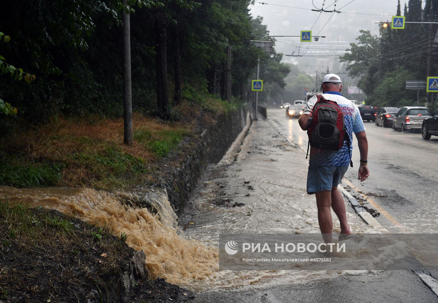 Подтопления в Ялте после ливней