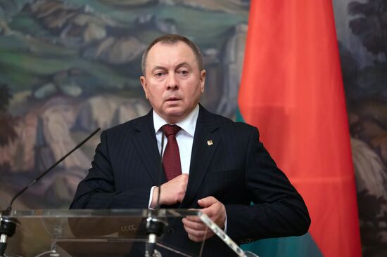 Встреча глав МИД РФ и Белоруссии С. Лаврова и В. Макея