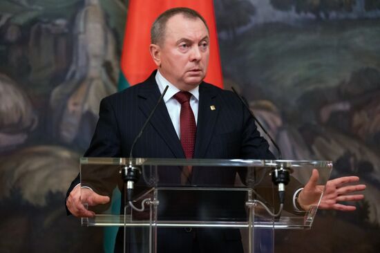 Встреча глав МИД РФ и Белоруссии С. Лаврова и В. Макея