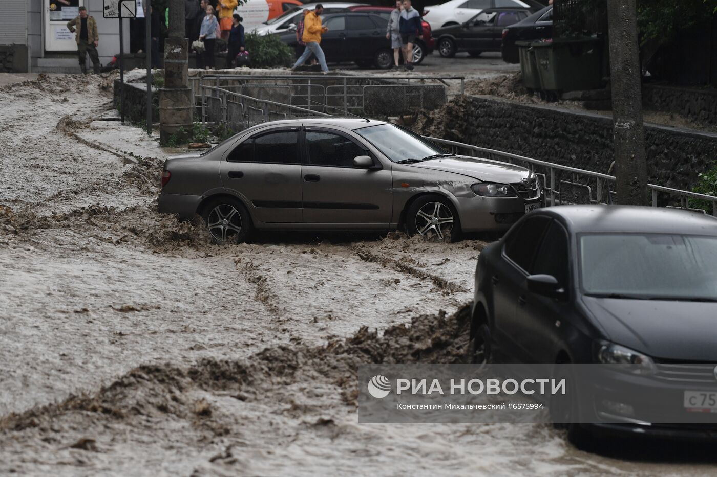 Подтопления в Ялте после ливней