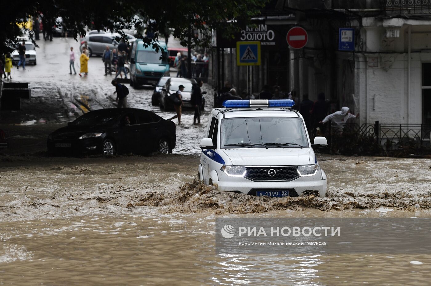 Подтопления в Ялте после ливней