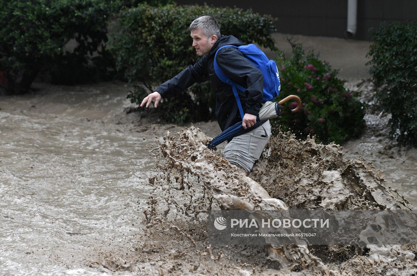 Подтопления в Ялте после ливней