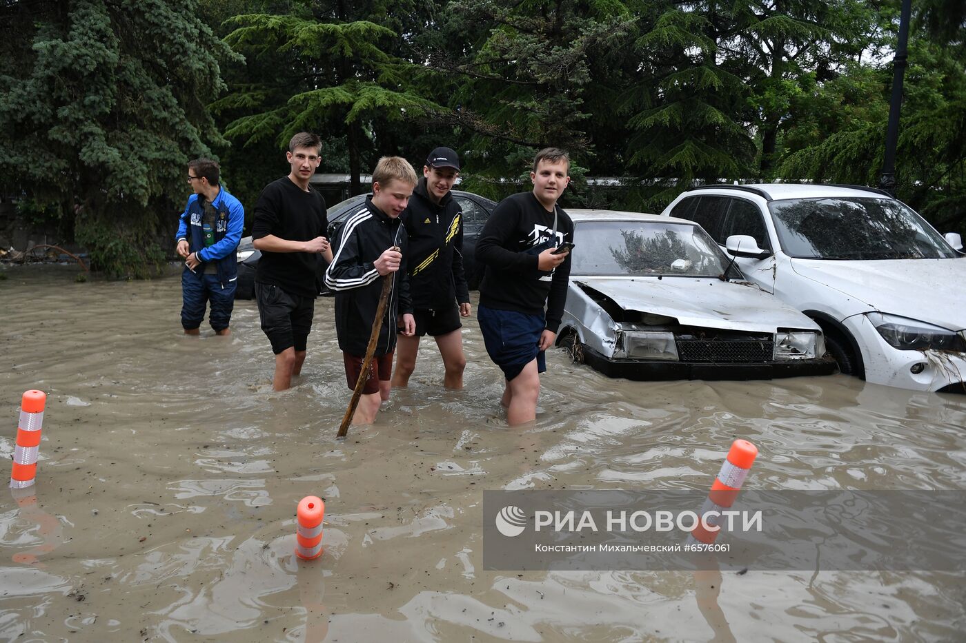 Подтопления в Ялте после ливней