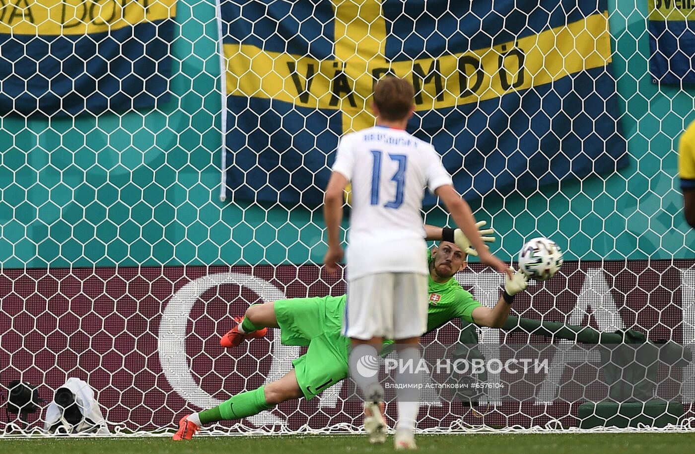 Футбол. ЧЕ-2020. Матч Швеция - Словакия