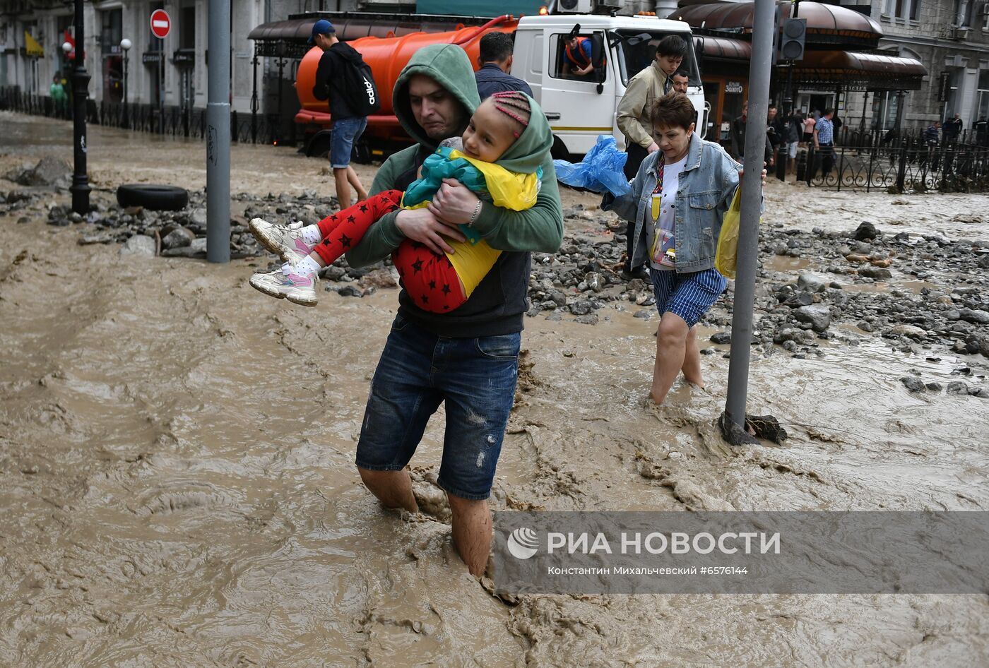 Подтопления в Ялте после ливней