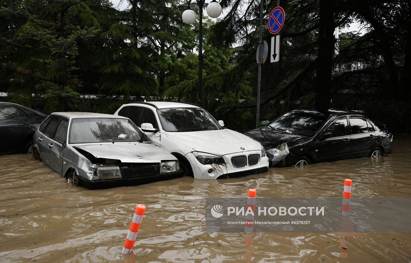 Подтопления в Ялте после ливней