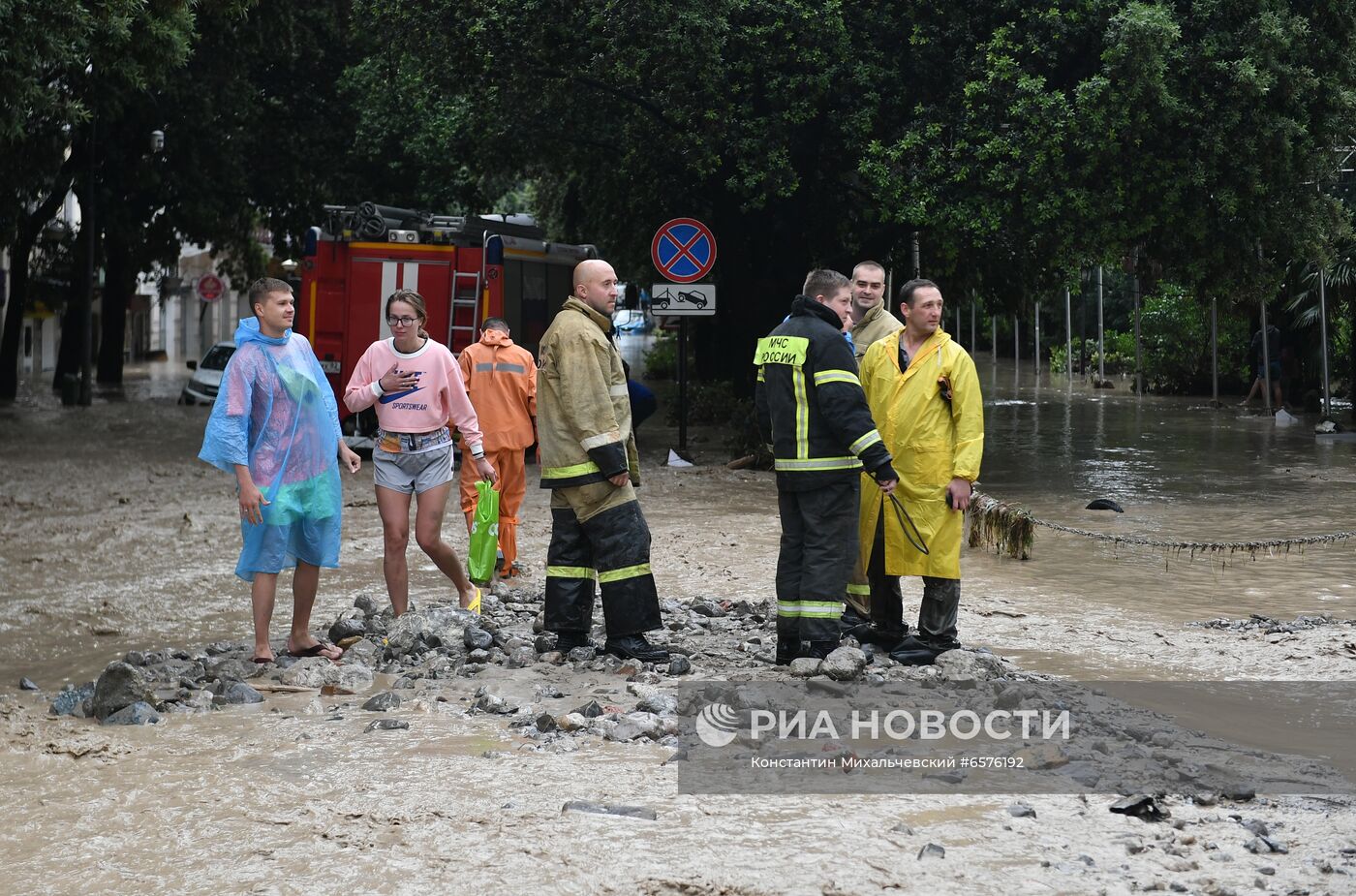 Подтопления в Ялте после ливней