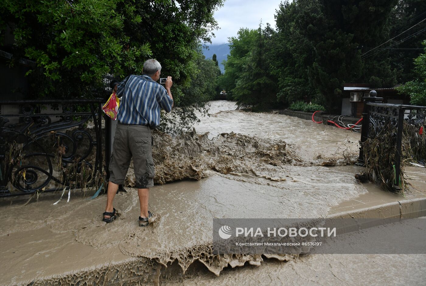 Подтопления в Ялте после ливней