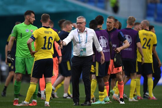 Футбол. ЧЕ-2020. Матч Швеция - Словакия