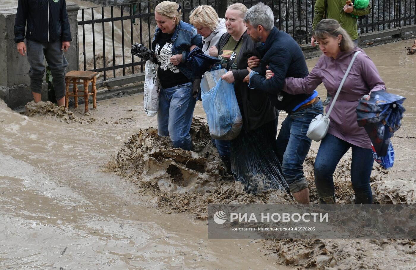 Подтопления в Ялте после ливней