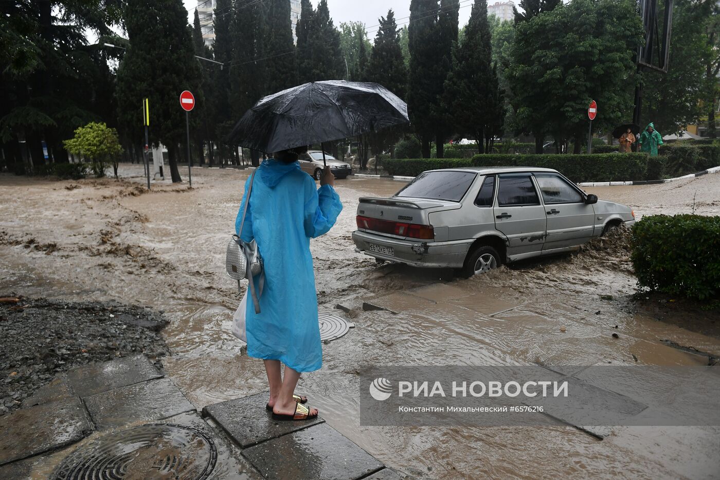 Подтопления в Ялте после ливней