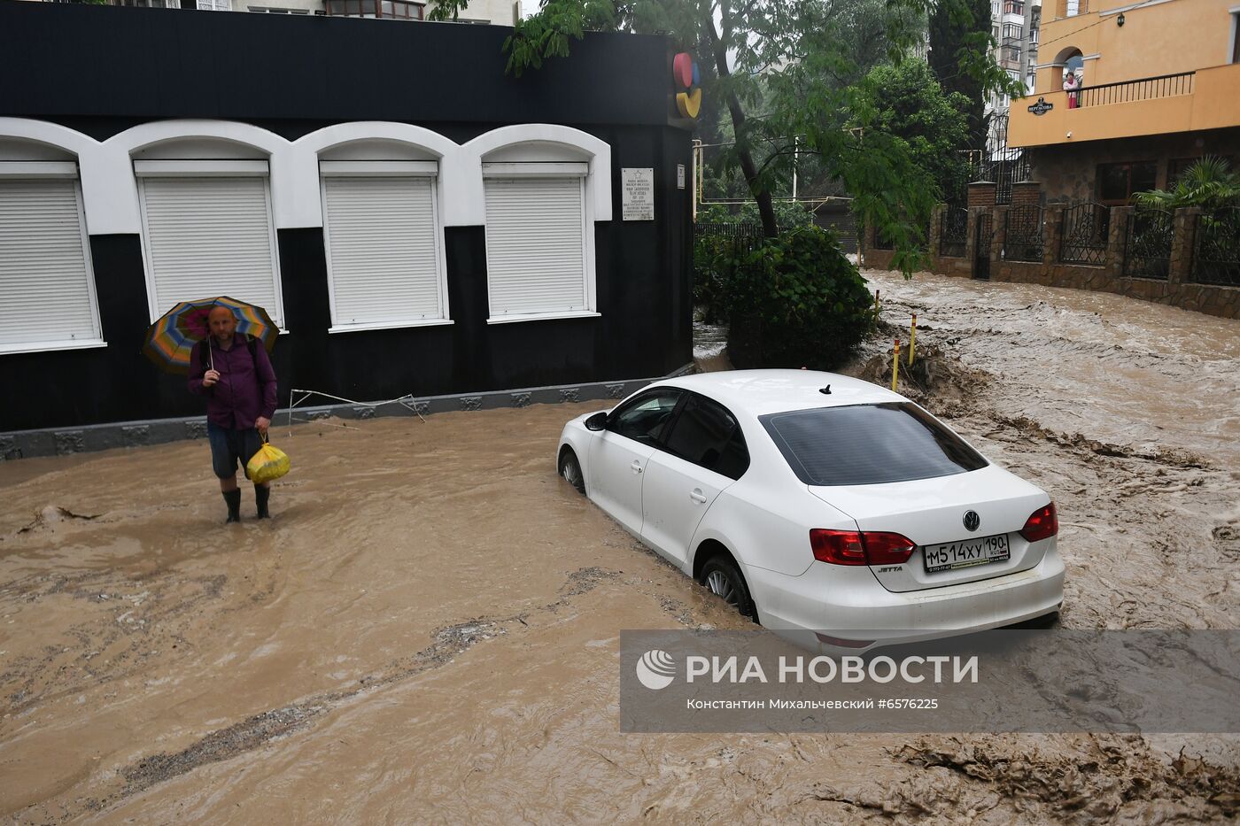 Подтопления в Ялте после ливней