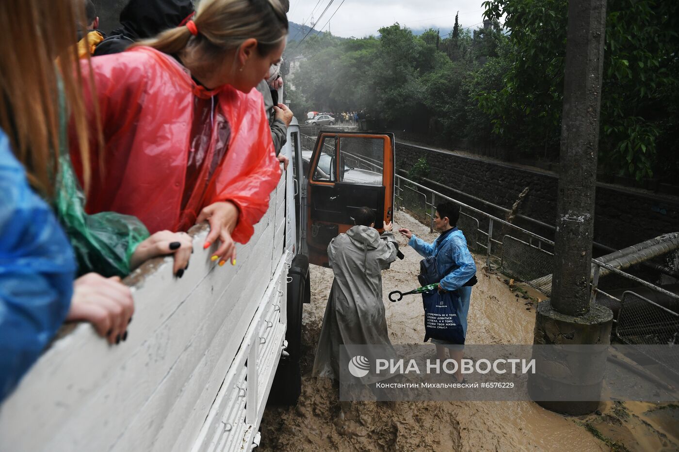 Подтопления в Ялте после ливней