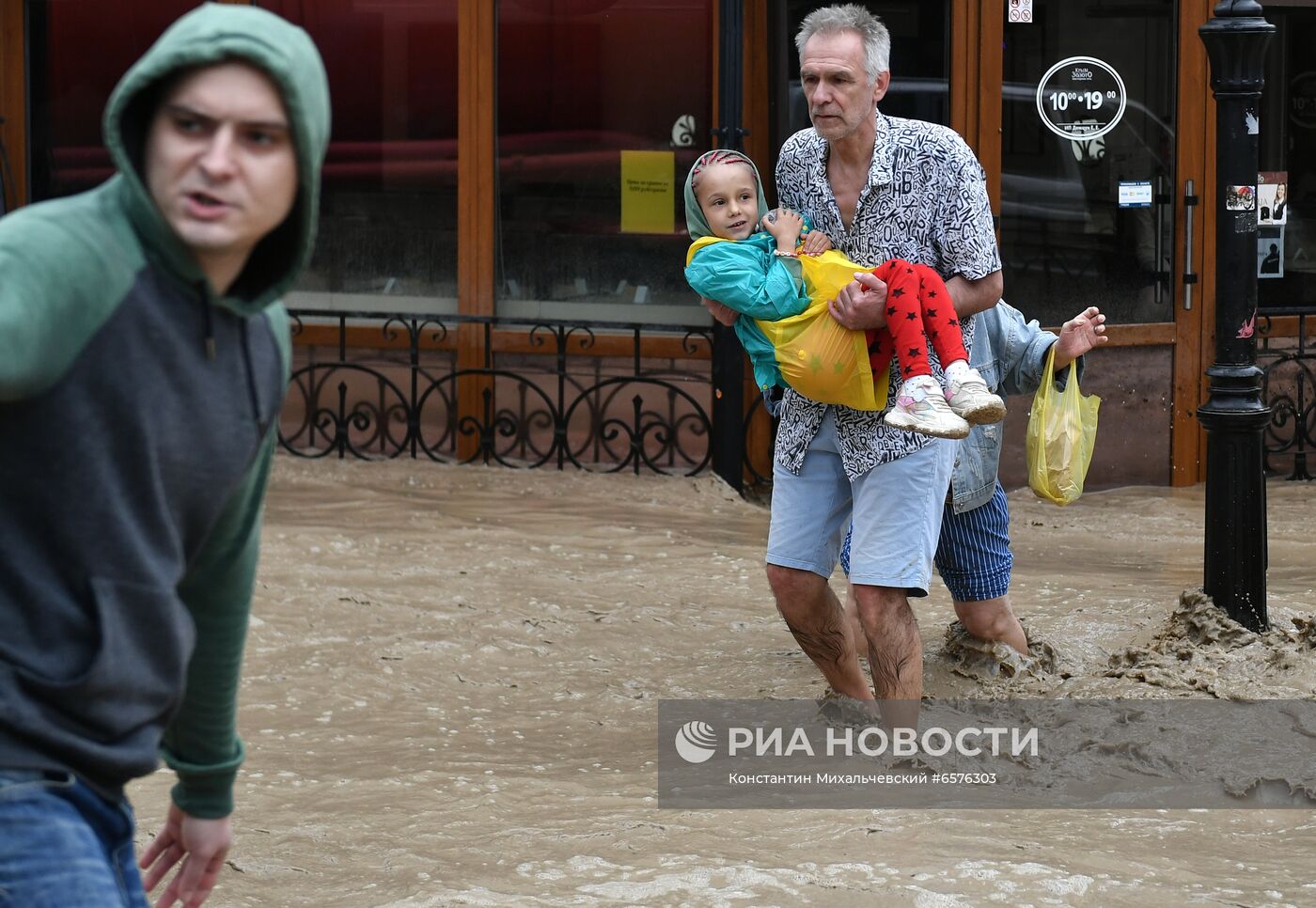 Подтопления в Ялте после ливней