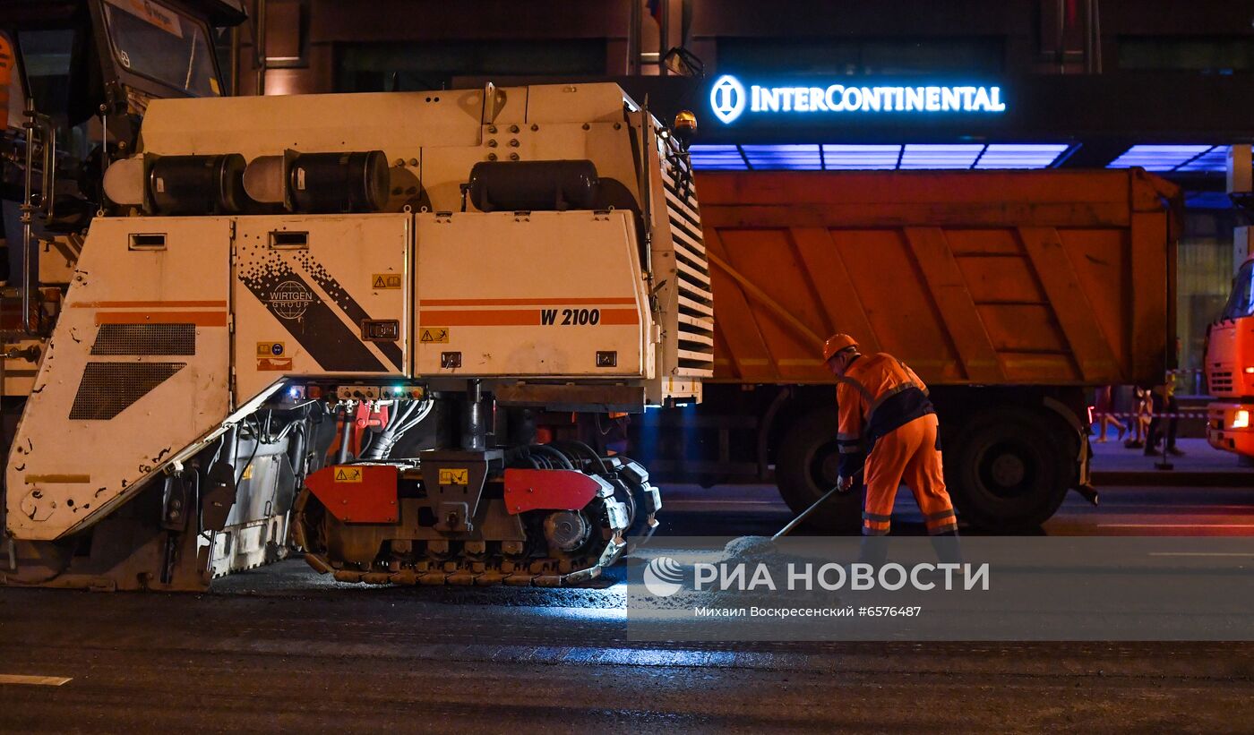 Замена асфальтобетонного покрытия в Москве