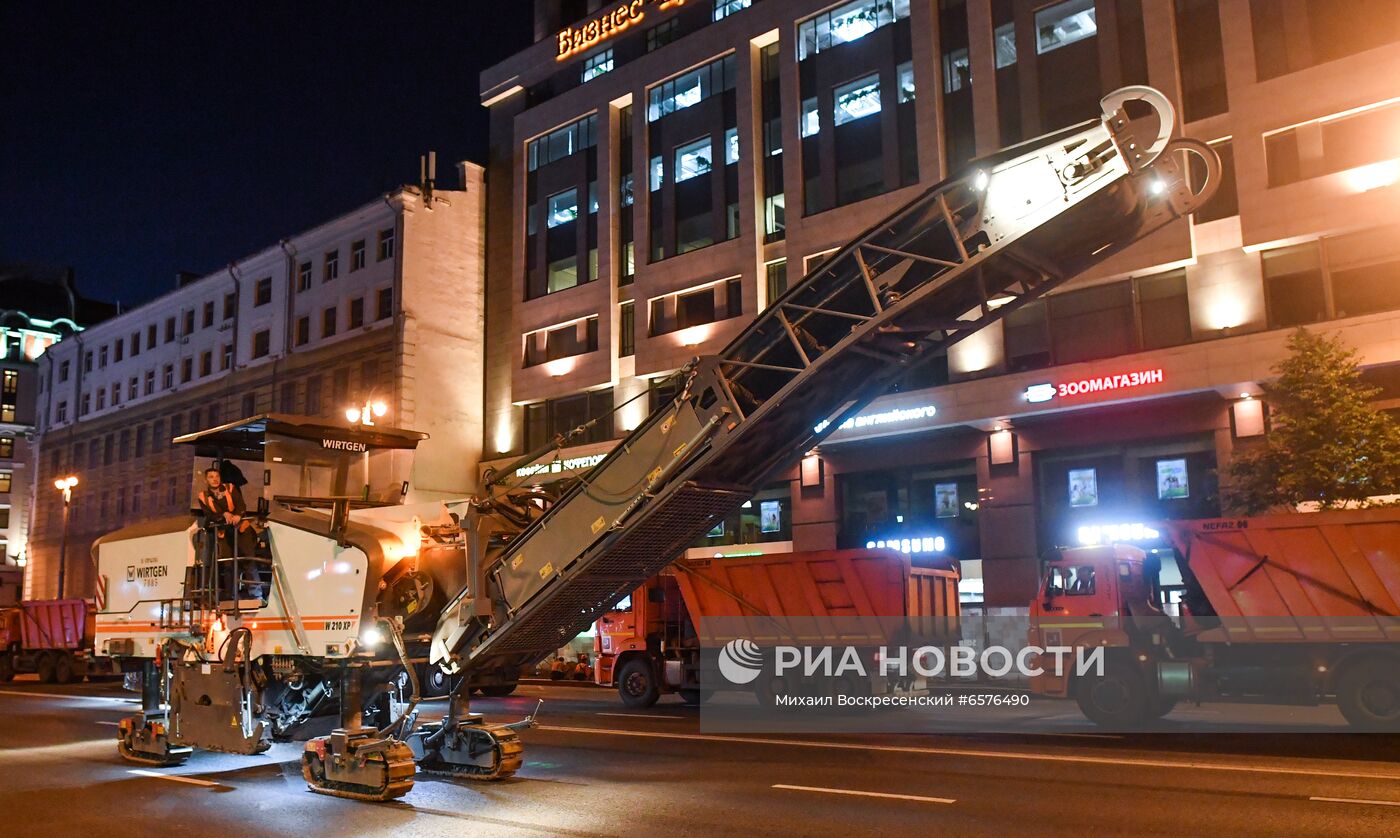 Замена асфальтобетонного покрытия в Москве