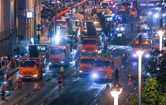 Замена асфальтобетонного покрытия в Москве