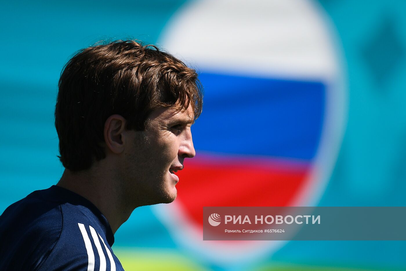 Футбол. ЧЕ-2020. Тренировка сборной России