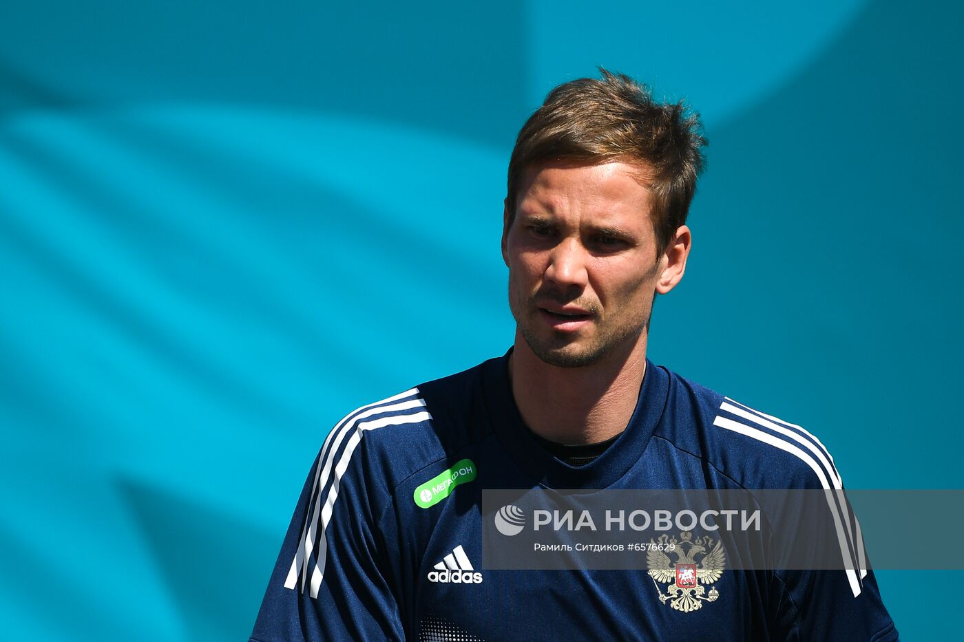 Футбол. ЧЕ-2020. Тренировка сборной России