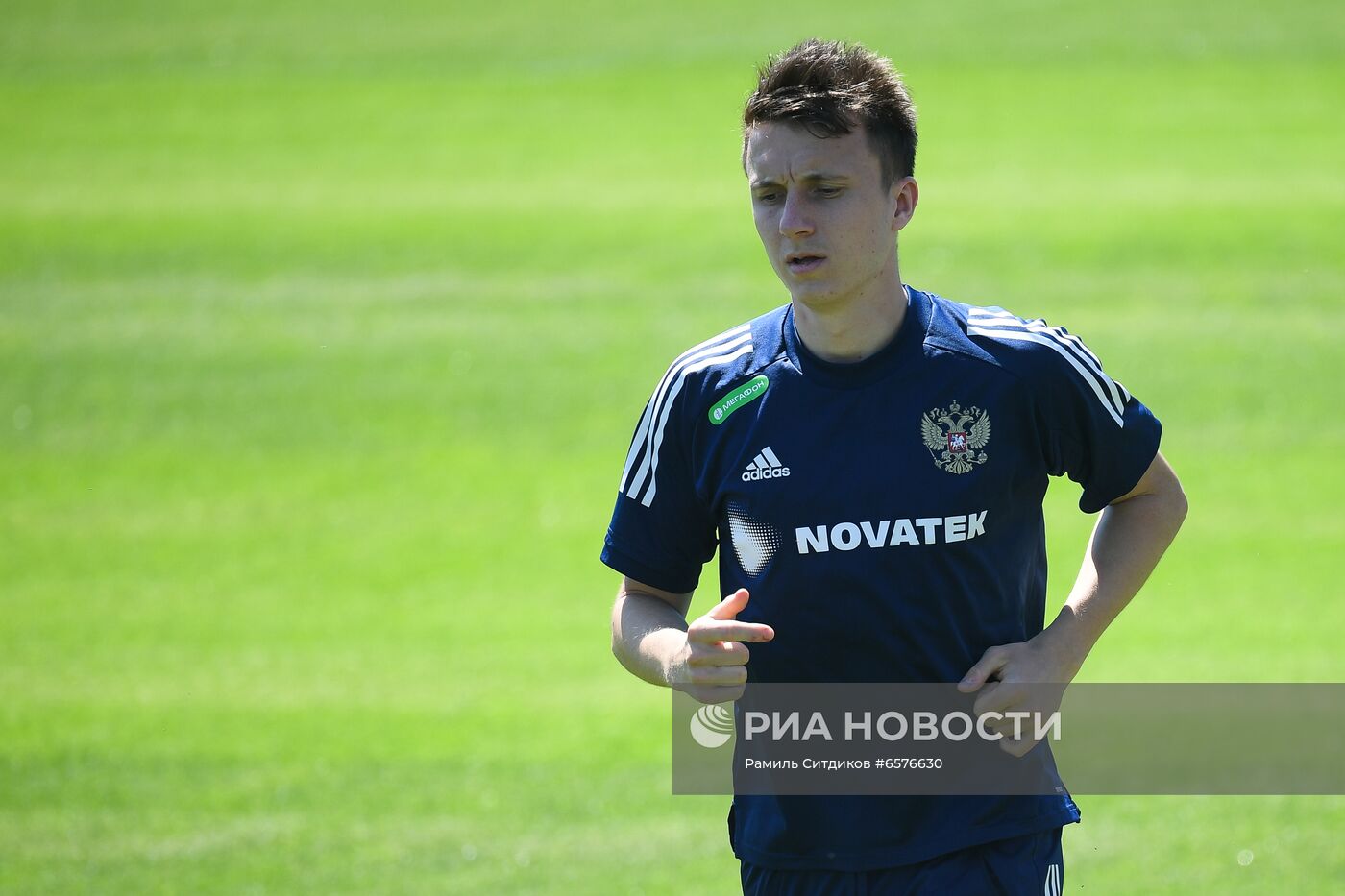 Футбол. ЧЕ-2020. Тренировка сборной России