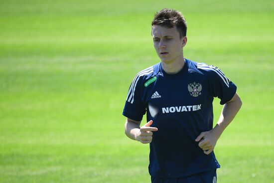 Футбол. ЧЕ-2020. Тренировка сборной России