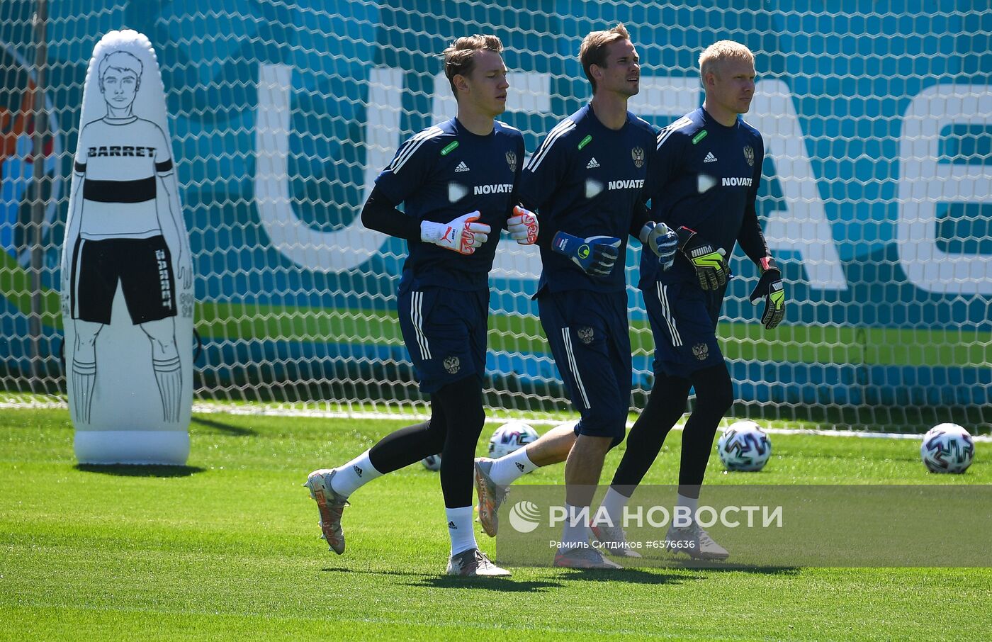 Футбол. ЧЕ-2020. Тренировка сборной России