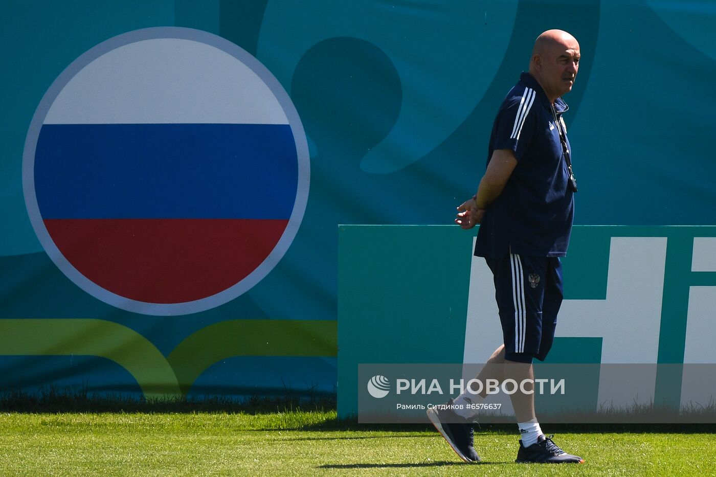 Футбол. ЧЕ-2020. Тренировка сборной России