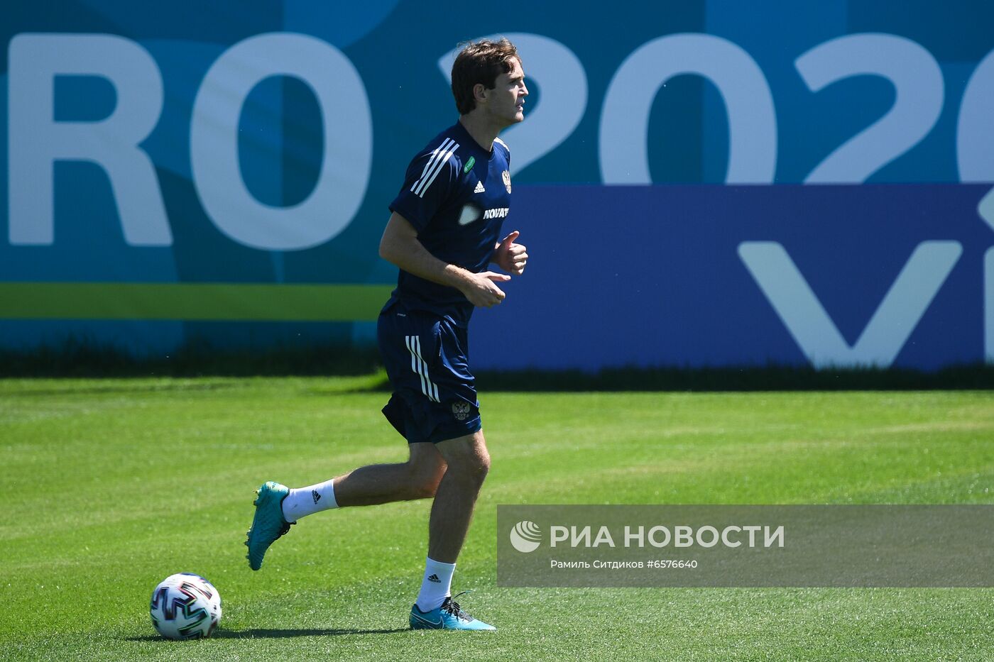 Футбол. ЧЕ-2020. Тренировка сборной России